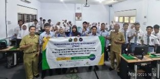 Prodi D3 Teknik Komputer Kenalkan Fitur Magic AI Canva Kepada Siswa SMK NU 1 Islamiyah Kramat Untuk Penggunaan Sehari-hari